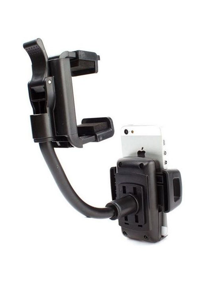 NIBEMINENT Car Rear View Mirror Mount Holder Black  - Image 2