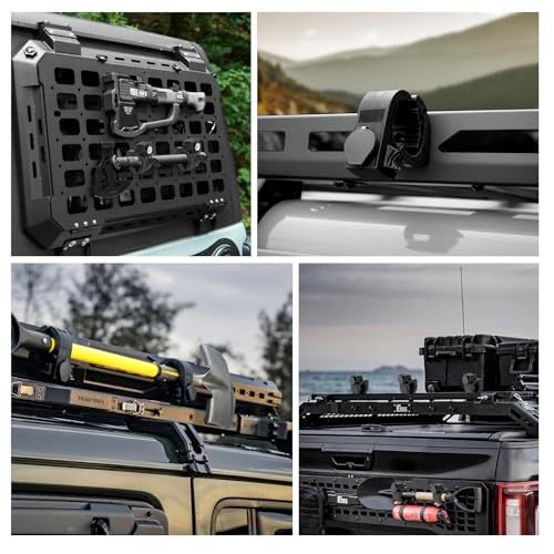 DXGTOZA Shovel Holder Rubber Grip Mount Kit with Lock – Fits 0.79"-1.97" Tool Handles, Quick-Release for Off-Road Vehicles, Roof Racks, Molle Panels, SUVs, Trucks, UTVs, ATVs – Heavy-Duty, Anti-Theft Design - Image 4