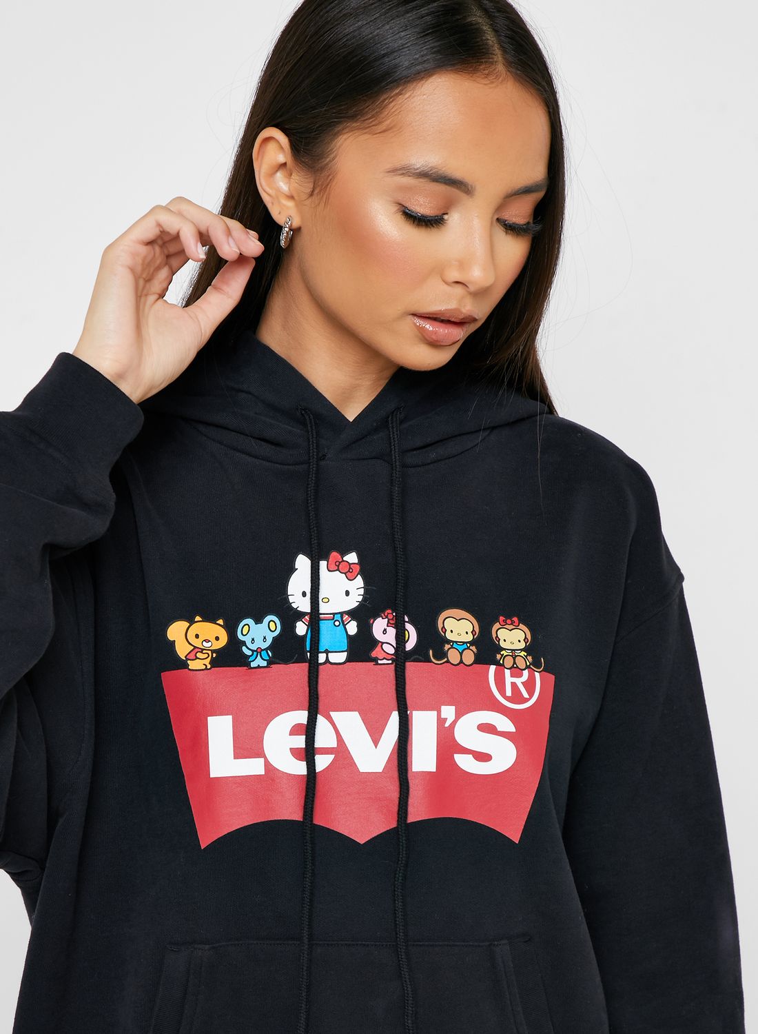 Levi's Hello Kitty Logo Hoodie for Women | Best Price UAE