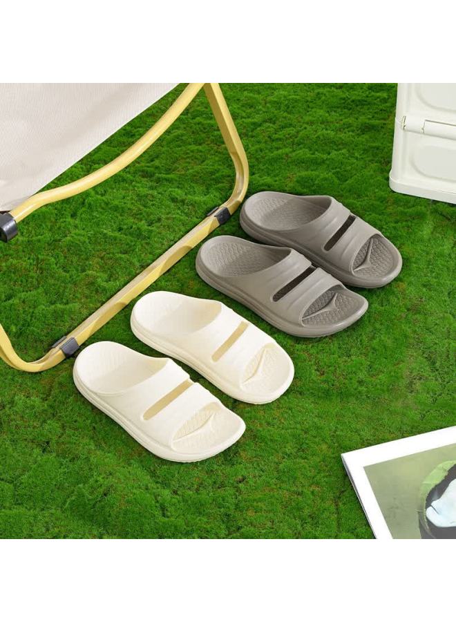 Xggc Professional Non-slip Slippers For Men Indoor Home Middle-aged And Elderly Summer Women's Bathroom Sandals Champagne Color Size 36-37 - Image 2
