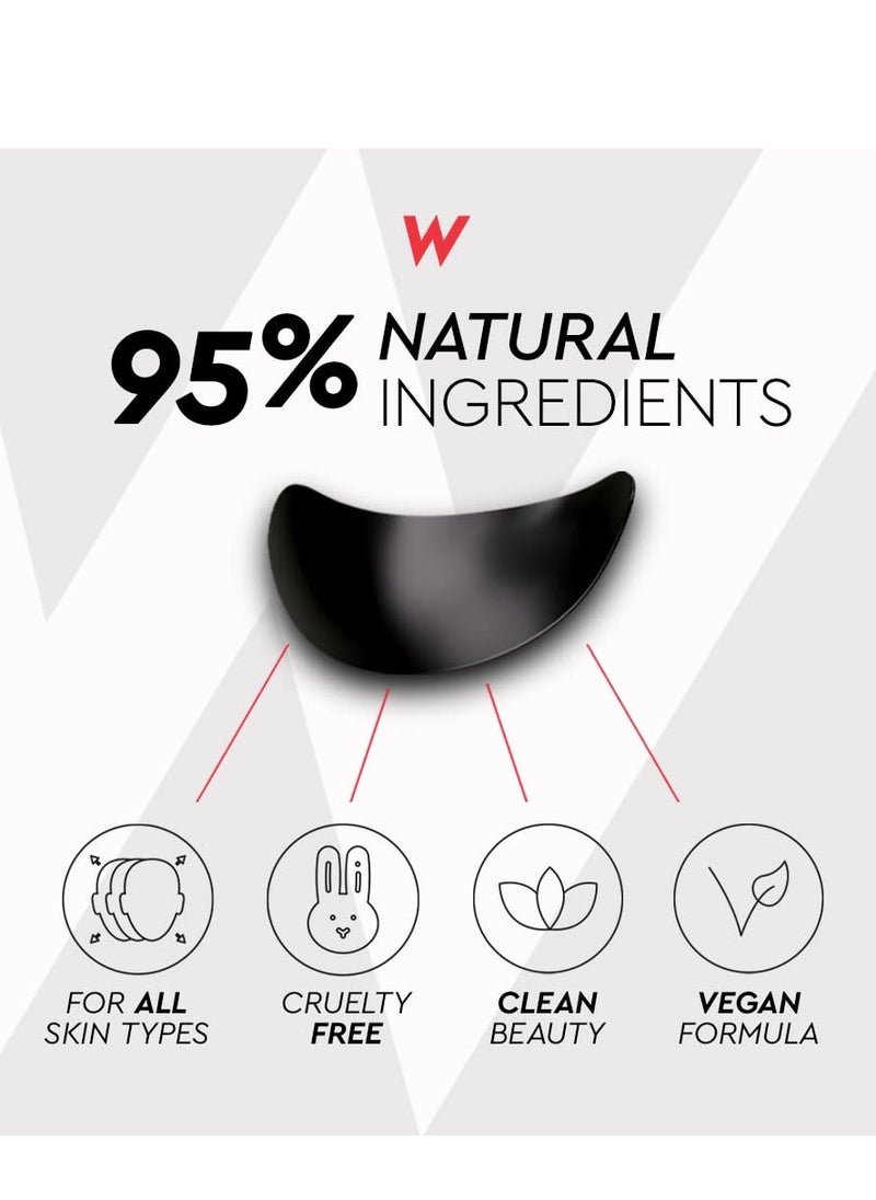 The Wolf Project Wolf Project Under Eye Patches (15 pairs) For Dark Circles, Puffy Eyes, and Wrinkles - With Caffeine, Vitamin C and Peptides. Under Eye Masks Reduce Tired Eyes And Under Eye Bags  - Image 5