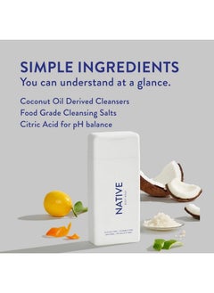 native Body Wash Natural Body Wash For Women Men ; Sulfate Free Paraben Free Dye Free With Naturally Derived Clean Ingredients Leaving Skin Soft And Hydrating Sea Salt & Cedar 18 Oz 2 Pk  - Image 4