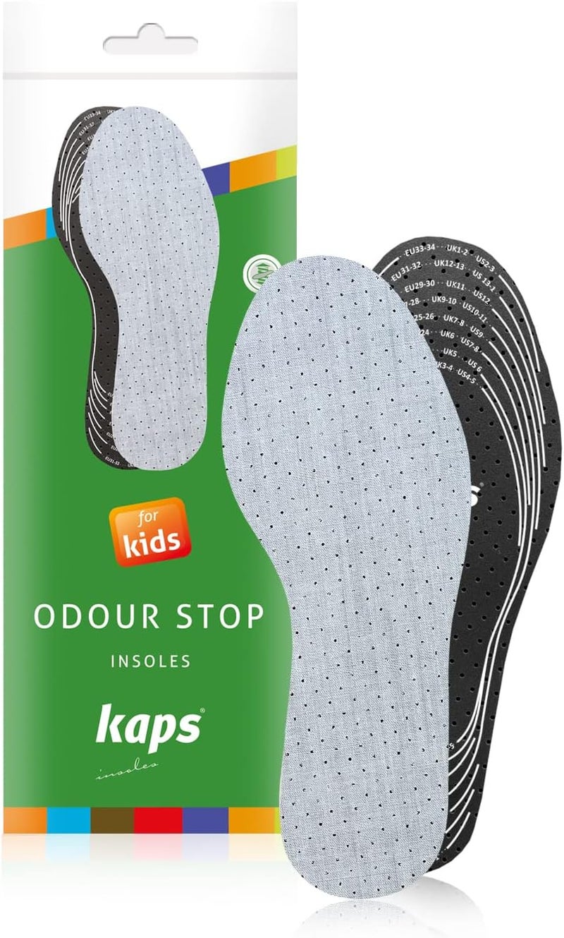 Kaps Odour Stop Kids Insoles - Breathable Foam Inserts for Children - Image 1