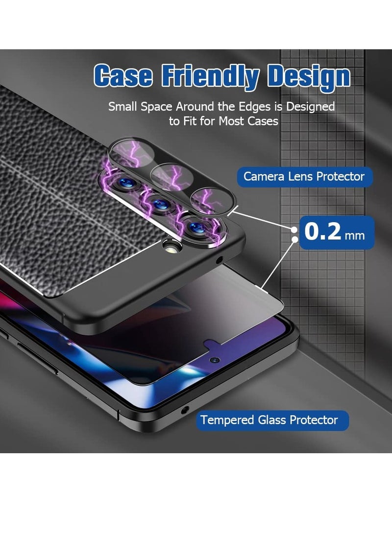 TIGER [عبوتان + 2] واقي شاشة للخصوصية وواقي عدسة الكاميرا لهاتف Samsung Galaxy S23 مقاس 6.1 بوصة، واقي من الزجاج المقوى، تغطية كاملة، صلابة 9H HD مضادة للتجسس - Image 5