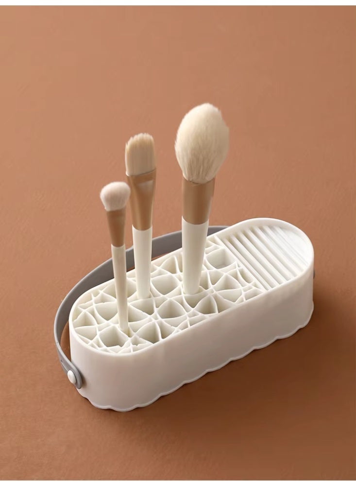 صندوق غسيل الفرشاة متعدد الوظائف مع التنظيف والتجفيف المتكامل، التنظيف بالسيليكون لا يتلف الشعيرات - Image 3