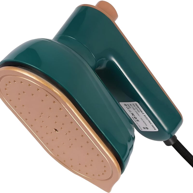 Portable Garment Steamer 50ml Tank 115mm Gold Plate No Preheating Instant Steam Handheld Travel Iron | مكواة بخار محمولة 50 مل صفيحة ذهبية 115 مم بدون تسخين مسبق بخار فوري يدوية للسفر - Image 1