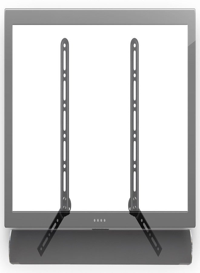 Mount-It! Soundbar Bracket Universal Sound Bar TV Mount For Mounting Above or Under TV, Fits Sonos, Samsung, Sony, Vizio, Adjustable Arm Fits 23 to 65 Inch TVs, 33 Lbs Weight Capacity Black - Image 1