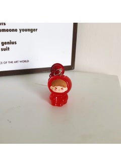 Generic 3D Fruit Bell Keychain Cute Students Accessory GiftThird generation three-dimensional fruit zaizai keychain [luminous leg holding apple] Third generation three-dimensional fruit zaizai keychain [luminous leg holding apple] 