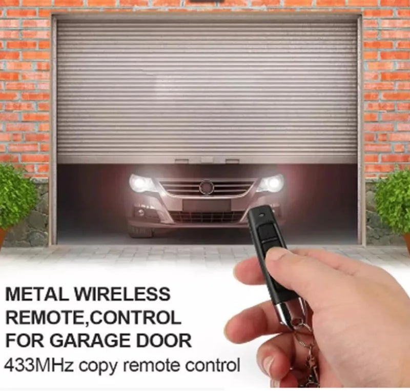 433MHz Auto Copy Remote Control Electric Garage Door Opener Controller Duplicator Clone Cloning Code 4 Keys Transmitter (Black) - Image 4