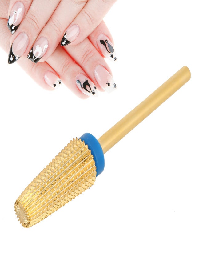 Nail Drill Bits 5 in 1 Nail Polishing Grinding Sanding Heads Nail Polisher AccessoryConical Round Head M - Image 5