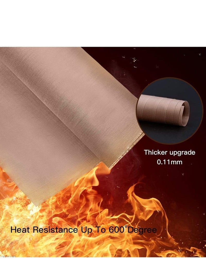 SYOSI Oven Grill Mat Teflon Sheet 3 Pack for Heat Press Transfer Non-Stick Paper Reusable Resistant Craft High-temperature - Image 2