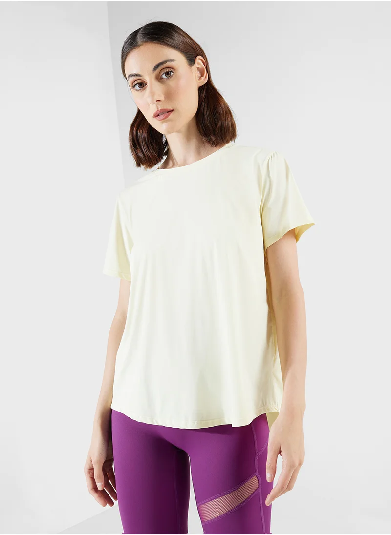 فورورد Relaxed T-Shirt With Back Slit