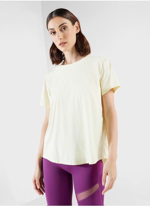 Relaxed T-Shirt With Back Slit