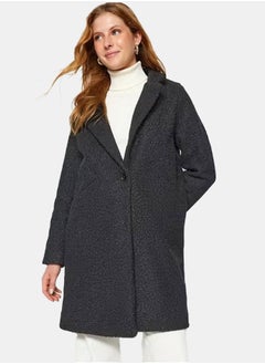 trendyol Oversize Wide Cut Stamped Coat TWOAW24KB00165 