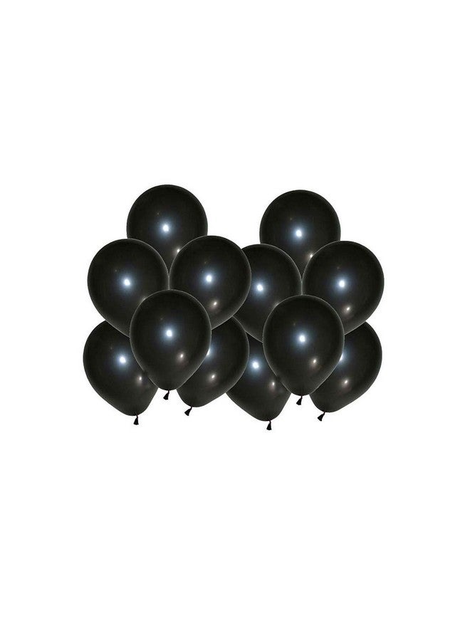 تريشرا بالونات TRISHRA Party Products عالية الدقة ذات اللمسة المعدنية لتزيين حفلات أعياد الميلاد/الذكرى السنوية، عبوة من 25 بالونًا باللون الأسود والأخضر والأبيض - Image 2