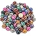 CiaraQ DND Polyhedral Dice 100pcs with A Dice Bag Compatible with Dungeons and Dragons DND RPG MTG Role Playing Table Games D12 dice 10 colors100 pcs - Image 2