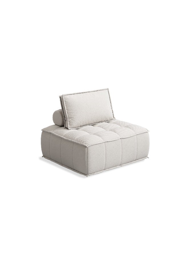 Lovesac Modular Sectional Sofa, Modern Floor Single Chair with Two Removable Back Cushions, 1PCS, white - Image 5