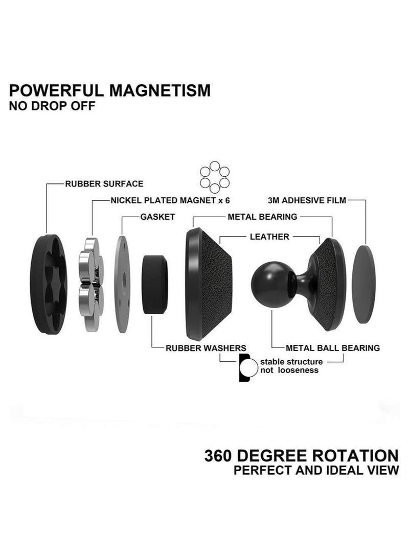 حامل هاتف محمول مغناطيسي عالمي للسيارة - قاعدة مغناطيسية مثبتة على لوحة القيادة المملكة المتحدة - Image 4