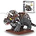 IBLOTIME Triceratops Dinosaur Building Sets 860 Pieces Micro Block Model Detailed DIY Dinosaur Build with Display Base Creative Challenge Project Birthday 14 - Image 2