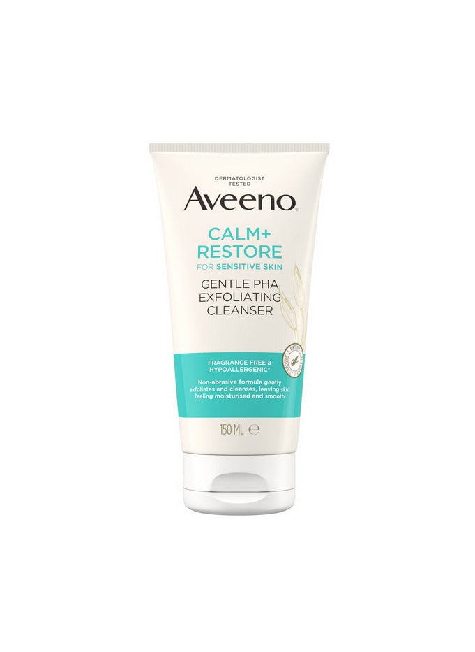 Aveeno - Aveeno Face Calm and Restore Gentle PHA Exfoliating Cleanser 150ml - Image 1