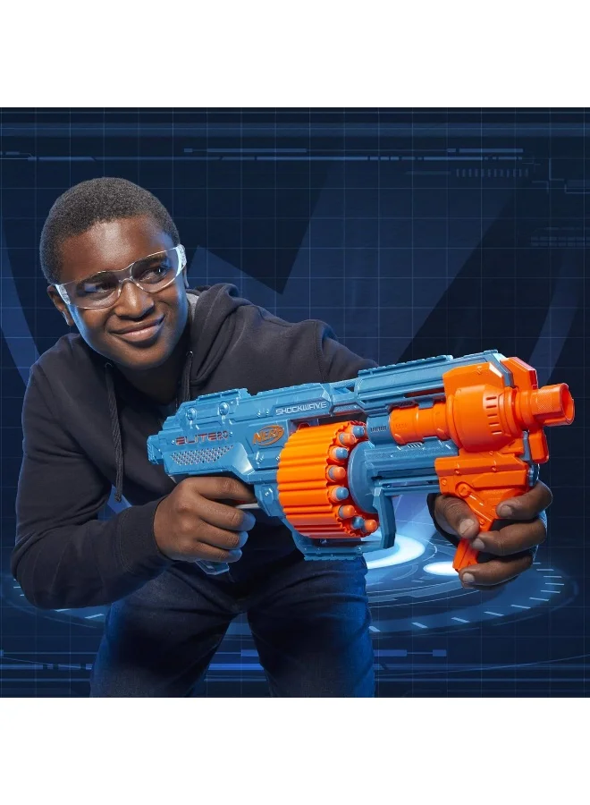 NERF Nerf Elite 2.0 Shockwave RD-15 Dart Blaster 30.4X67.3X7.9cm