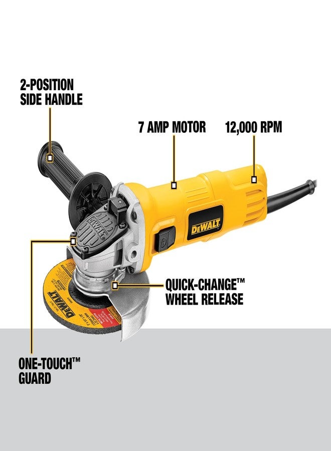 DEWALT Angle Grinder, One-Touch Guard, 4-1/2 -Inch (DWE4011) - Image 3