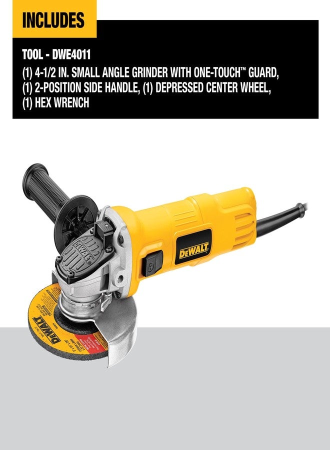 DEWALT Angle Grinder, One-Touch Guard, 4-1/2 -Inch (DWE4011) - Image 2