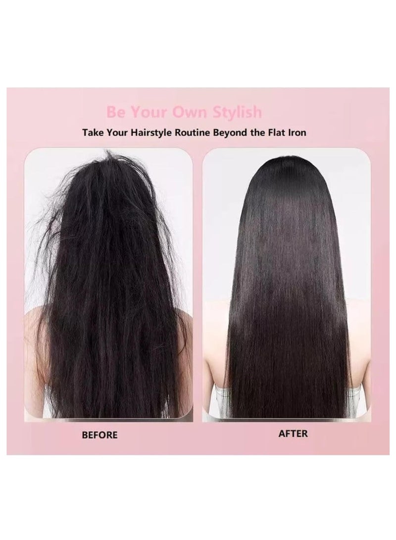 ARGT فرشاة فرد الشعر المحمولة بدون سلك، مشط فرد مصغر للسفر، قابلة للشحن عبر USB، مشط ساخن أيوني سالب للرجال والنساء، أداة تصفيف شعر خفيفة وآمنة - Image 2