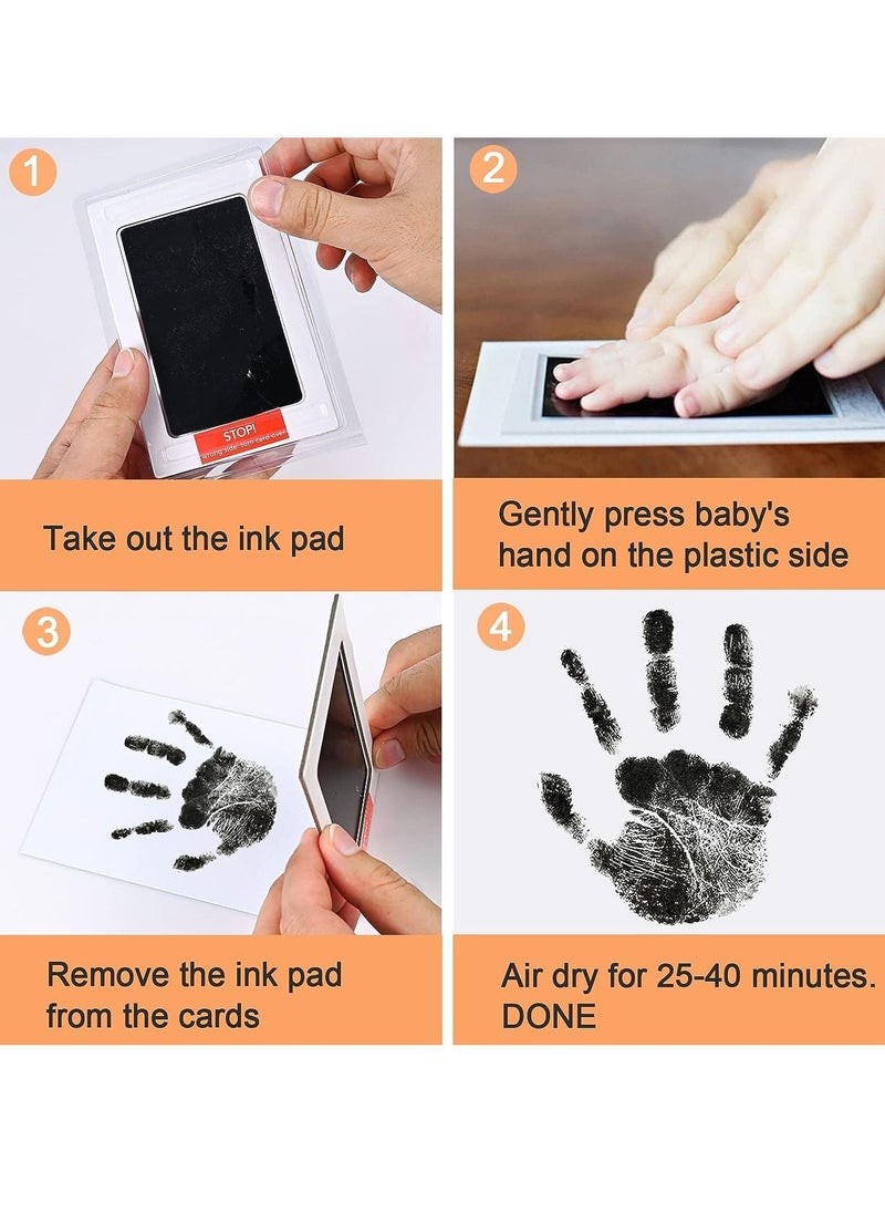 Gonice - Baby Handprint and Footprint Kit, 3 Ink Pads with Clean-Touch, 6 Imprint Cards, Pet Paw Inkless Print - Image 1