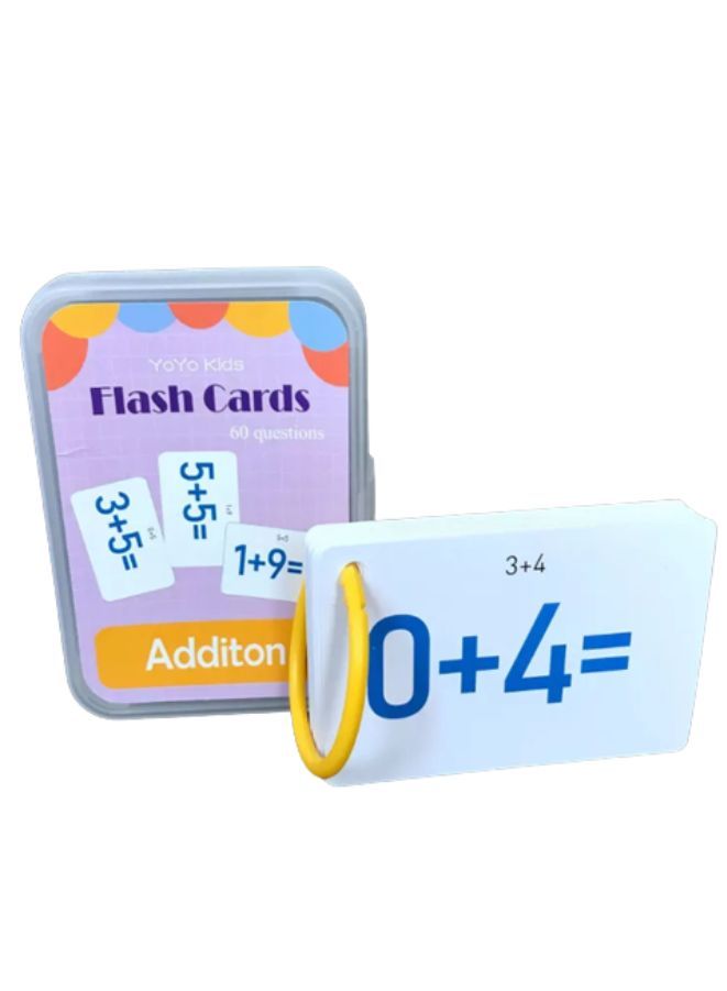 4 Sets Educational Flash Cards Pocket Card Preschool Teaching Cards for kids, Mathematics - Image 2