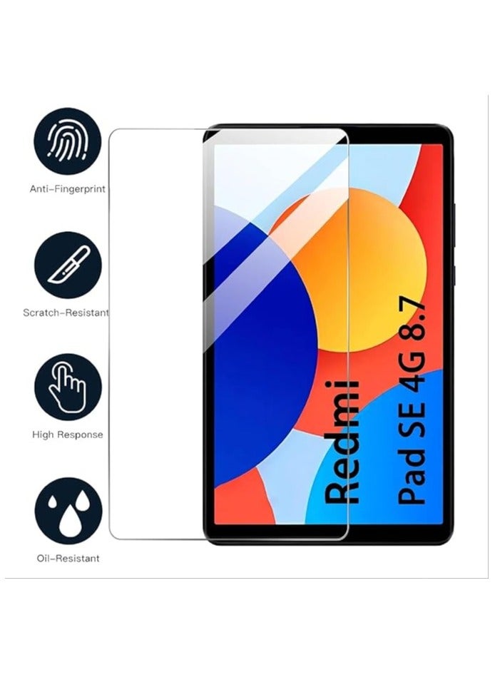 Muzz Tempered Glass for Xiaomi Redmi Pad SE 8.7 2024 Screen Protectors [No Bubbles] 9H Hardness Scratch Resistant Protector Tempered Glass Film For Xiaomi Redmi Pad SE 8.7" Transparent (2Pack) - Image 3