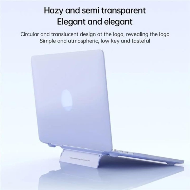 Tech Trendz Compatible with MacBook Pro 13 inch Case with Stand M2 2025, 2024, 2023-2016 A2338 M1 A2251 A2289 A2159 A1989 A1708 Plastic Hard Shell Case Integrated with Foldable Kickstand, Matte White - Image 2