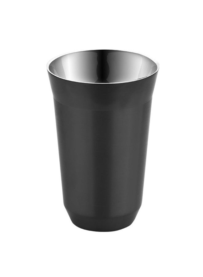 Skingwa Stainless Steel Shot Cups Demitasse Cups Dual Walled Coffee Cups (Black, 5OZ/160ML) - Image 1