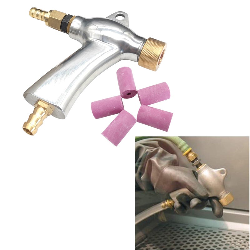 HOLDWIN Sand Blaster Gun, Sandblasting Sandblaster Gun Kit for Sandblast Blast Cabinet with 5Pcs Ceramic Nozzles - Image 5