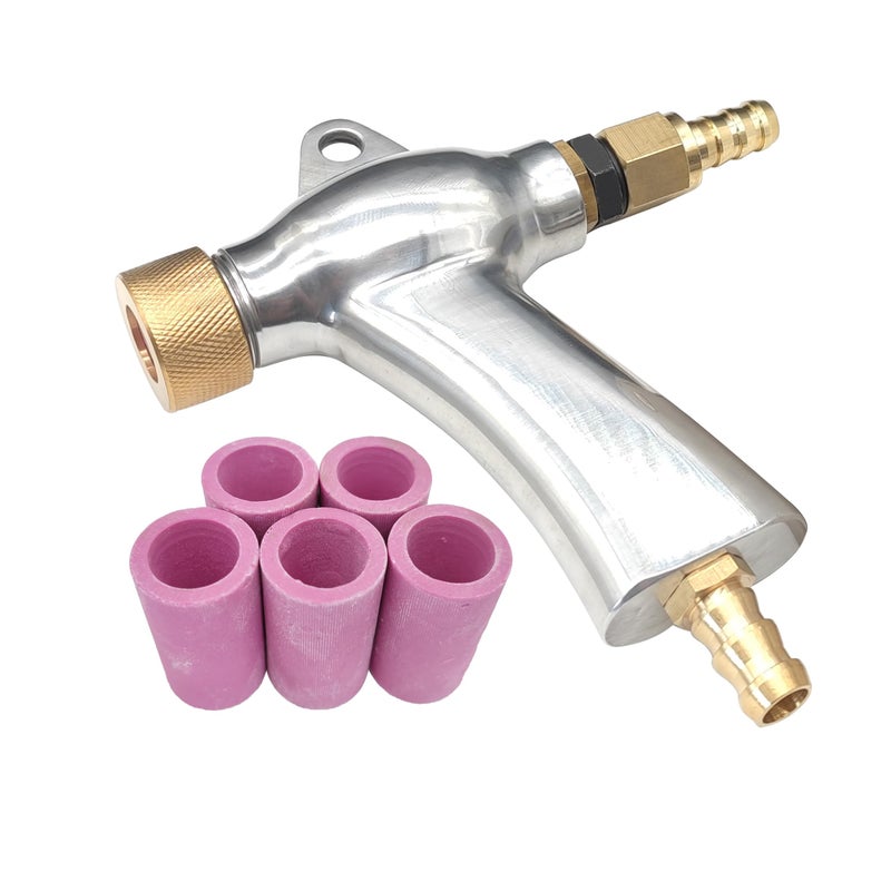 HOLDWIN Sand Blaster Gun, Sandblasting Sandblaster Gun Kit for Sandblast Blast Cabinet with 5Pcs Ceramic Nozzles - Image 1