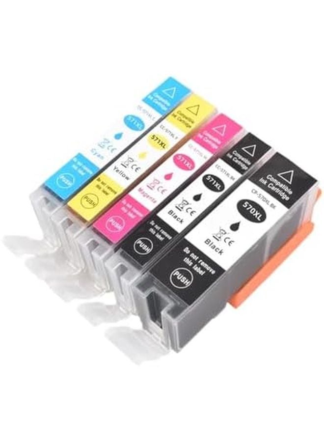 Compatible Ink Cartridge 570 571 5INK For MG5750 MG6850 MG7750 TS5050 TS5051 TS5053 TS6050 TS6051 TS8050 TS9050 TS9055 - Image 1
