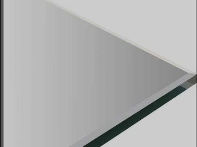CDM Perfect for The Bedroom, entryway, or Bathroom, This Minimalist Frameless Wall Mirror has Clean, Polished Edges. Simple Interior Design for Modern and Space-Conscious Spaces (Rectangle) - Image 2