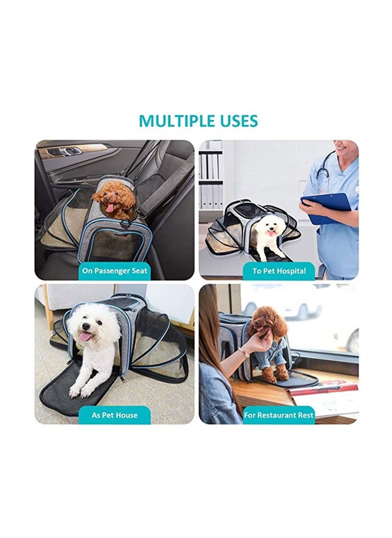 Cool Baby COOLBABY One Shoulder Cat and Dog Bag Pet Double Extension Foldable Bag for Traveling Portable Breathable Pet Carrier Bag Pet Safe Trip  - Image 3