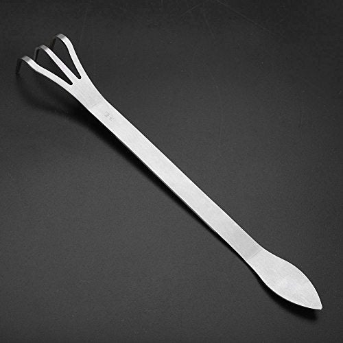 Eboxer Stainless Steel 3 Prong Root Rake Pick Set, Bonsai Tool Root Pick Rake Gardening Tools - Image 2