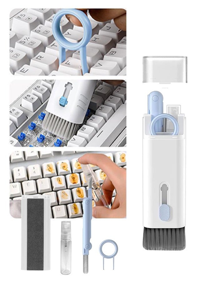 Bukela Keyboard Cleaning Kit 7 in 1 Electronic Cleaner Kit Multifunctional Cleaning Tool for PC, Monitor, Cell Phone, Computer, Earphones - Image 1