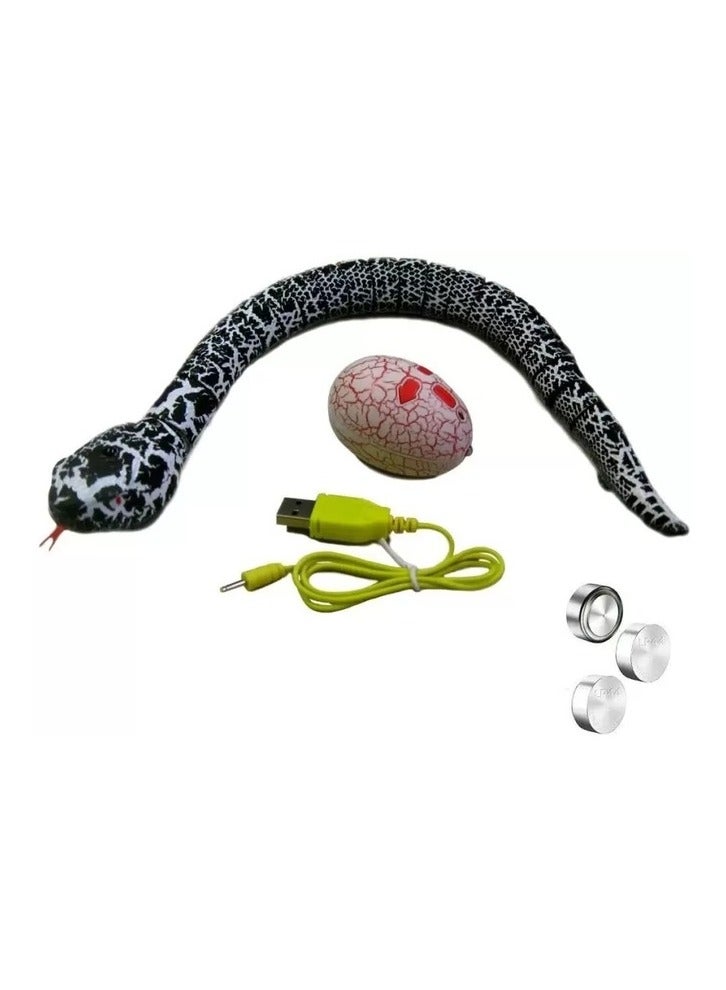 Realistic Remote Control Snake Toy for Kids 16-Inch Slithering Snake with LED Eyes Lifelike Movement Rechargeable Battery Fun and Scary Prank Toy for Boys and Girls  Unisex Gift for Children Age 6+. - Image 2