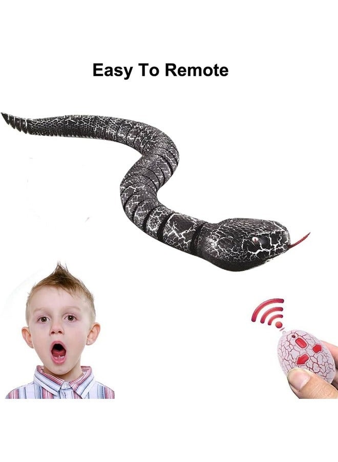 Realistic Remote Control Snake Toy for Kids 16-Inch Slithering Snake with LED Eyes Lifelike Movement Rechargeable Battery Fun and Scary Prank Toy for Boys and Girls  Unisex Gift for Children Age 6+. - Image 4