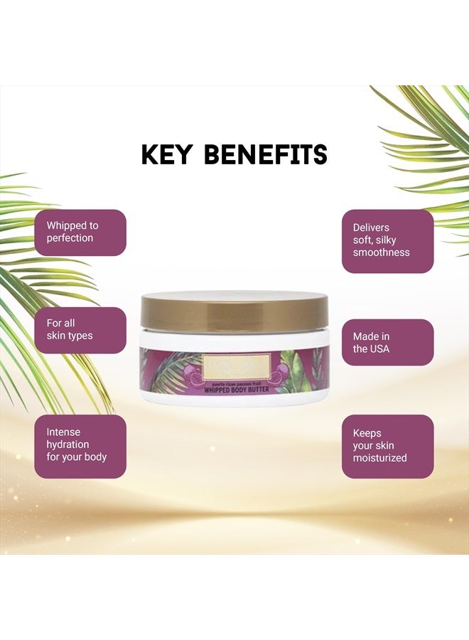 Miracle Elixir Collection Joyce Giraud Natura Amor Whipped Body Butter, Puerto Rican Passion Fruit, Extra Creamy, Ultra Hydrating, Non-Greasy, 8 Oz - Image 3
