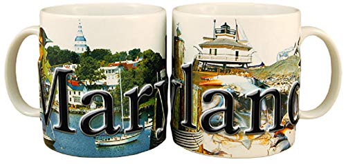 Americaware Maryland 18oz. Color Relief Coffee Mug - Image 5