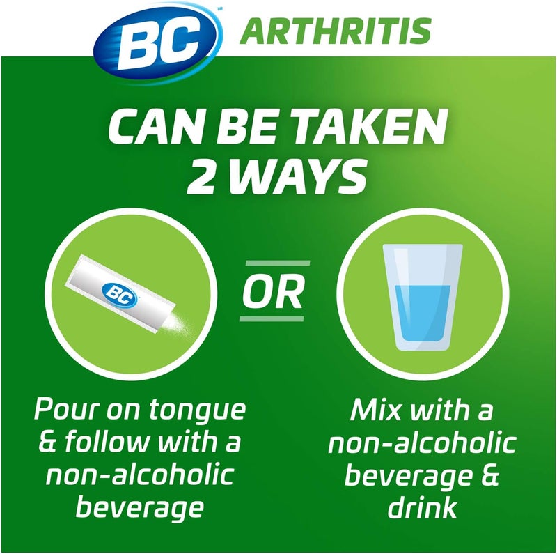 BC Powder Arthritis Pain Reliever, Aspirin Dissolve Packs, 50 Count Powder Packets - Image 4