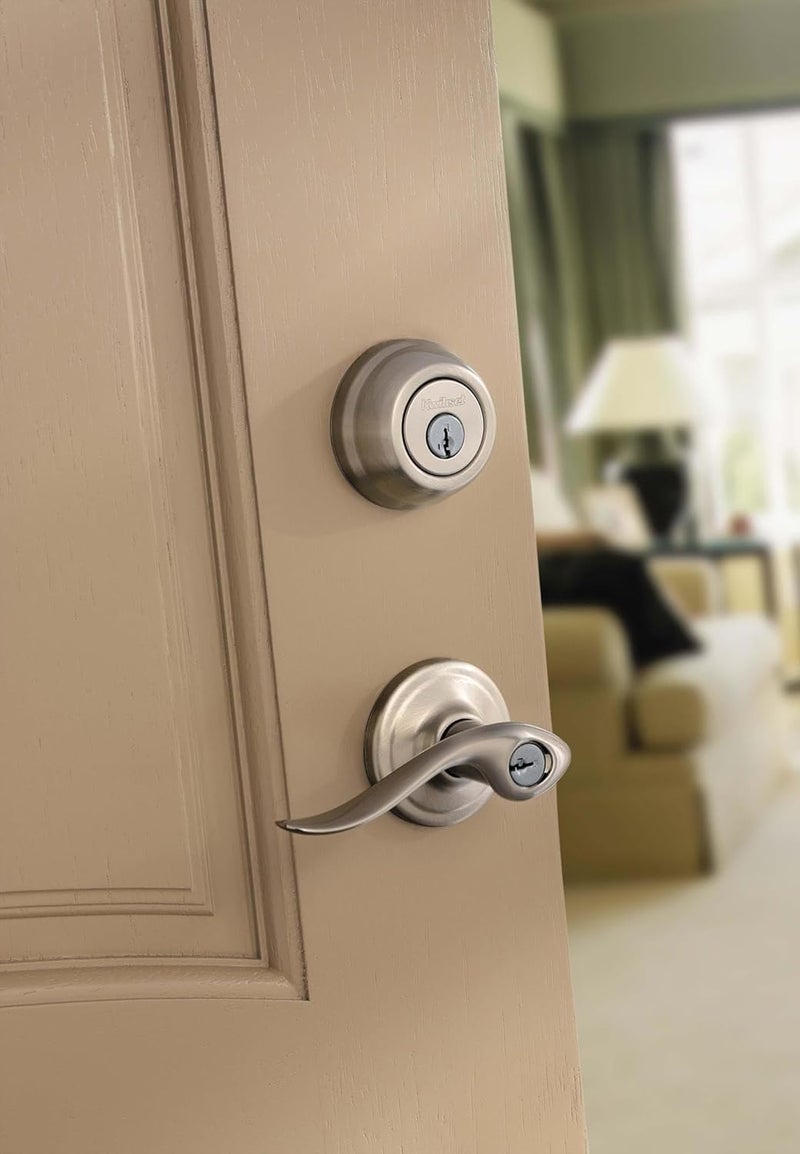 Kwikset Kwikset 740TNLS Tustin Keyed Entry Door Leverset with Smart Key from The Signature Series  Venetian Bronze  - Image 2
