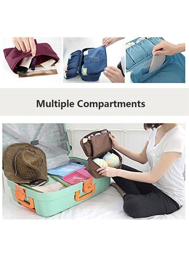 Travel Underwear Organizer Bag, Upgrade Bra Underwear Bra Storage Bag With Liner, Travel Large Packing Cube Storage Bag, Portable Lingerie Pouch Organizer for Bra Underwear Socks Underpants, Grey  - Image 4