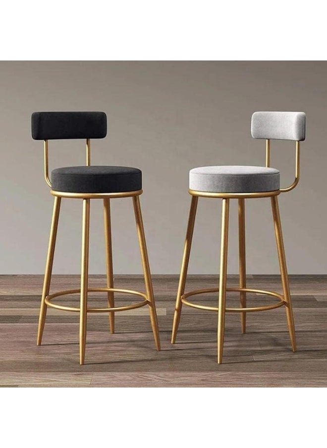 Generic - SUPAAR Dining Room Chairs Living Room Chair Velve Fabric Chair For Hotel Restaurant and Office New (Black) - Image 1