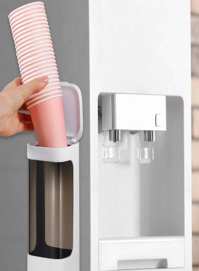 Molain Cup Dispenser Wall Mounted, Bathroom Cup Holder for 3oz-5oz Disposable Paper and Plastic Cups, Water Cooler Cup Dispenser with Adhesive Plate, Ideal for Home, Office, Gym, and More - Image 3