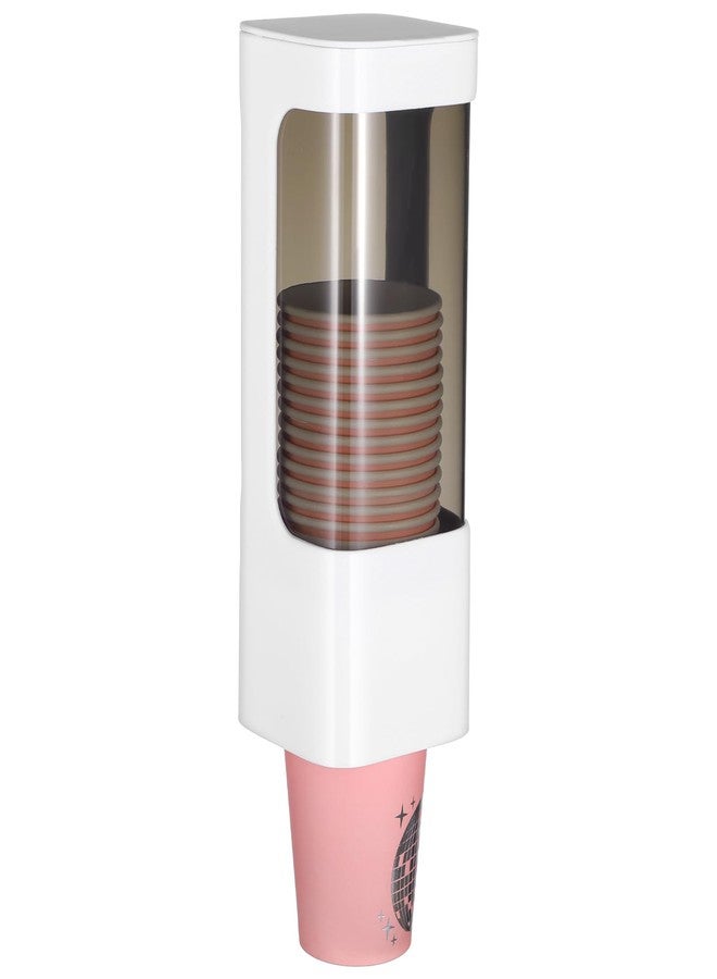 Molain Cup Dispenser Wall Mounted, Bathroom Cup Holder for 3oz-5oz Disposable Paper and Plastic Cups, Water Cooler Cup Dispenser with Adhesive Plate, Ideal for Home, Office, Gym, and More - Image 1